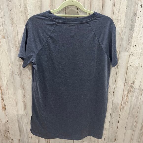 Tek Gear Navy Blue Gym Moisture Wicking Tshirt Womens Size Small Workout - Picture 4 of 6